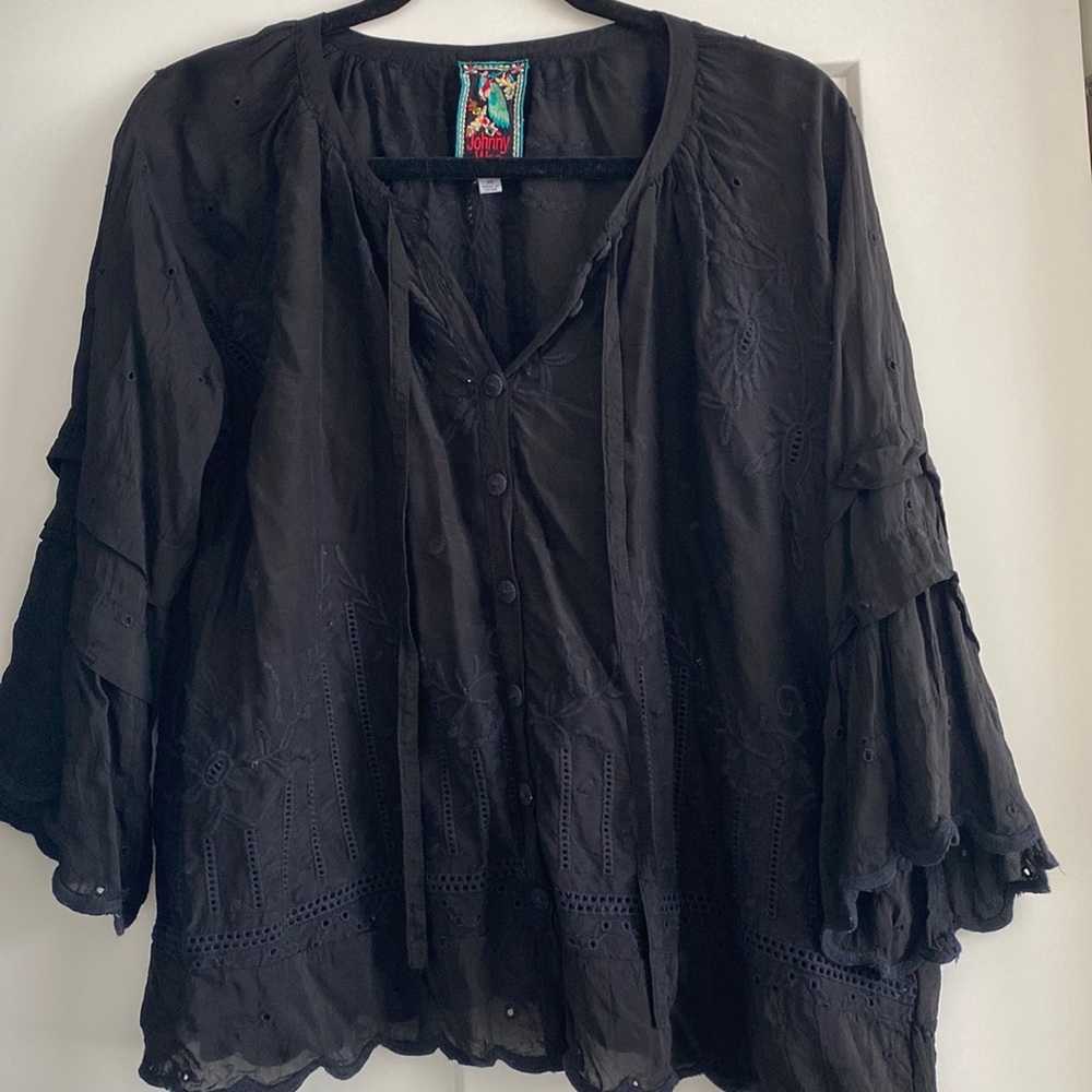 Johnny Was Button Down Blouse - image 1